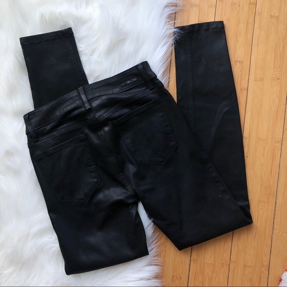 Level 99 Forever Black Liza Skinny Coated Jeans - Picture 5 of 6